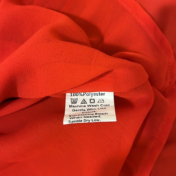 Red Spaghetti Strap Mini Dress - Picture 9 of 9